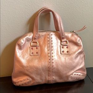 Rare metallic pink studded Michael Kors bag!